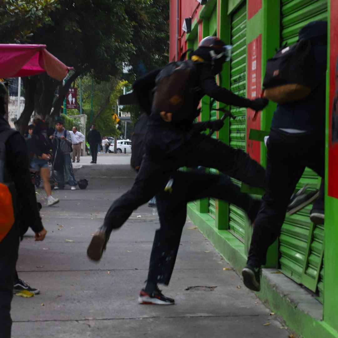 Destrozos Marcha 2 de Octubre